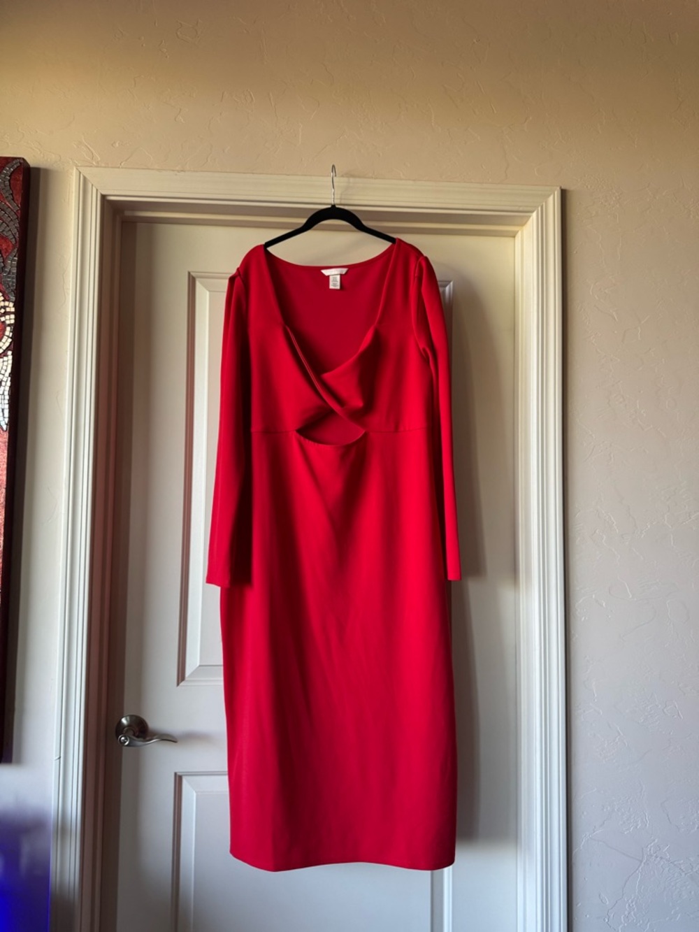 H&M Red Keyhole Dress – Size XXL (Like New)